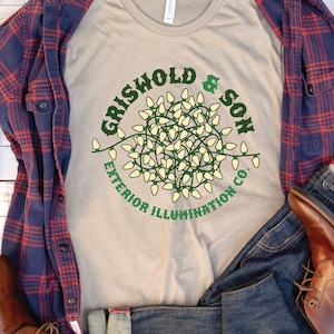 Griswold Exterior Illumination Shirt, Vintage Christmas Vacation movie shirts