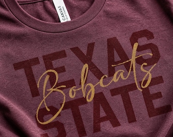 Texas State Shirt, Bobcats Shirt Texas State, TXST Shirt, Texas State University Shirt, College Football Shirt, Bobcats Fan Gift