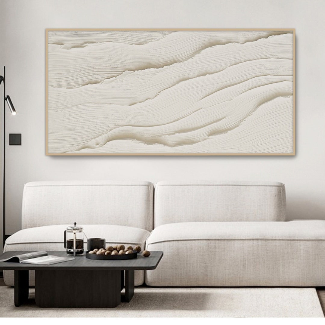 Original 3D Framed Textured Wall Art Minimalist Modern Ocean Etsy