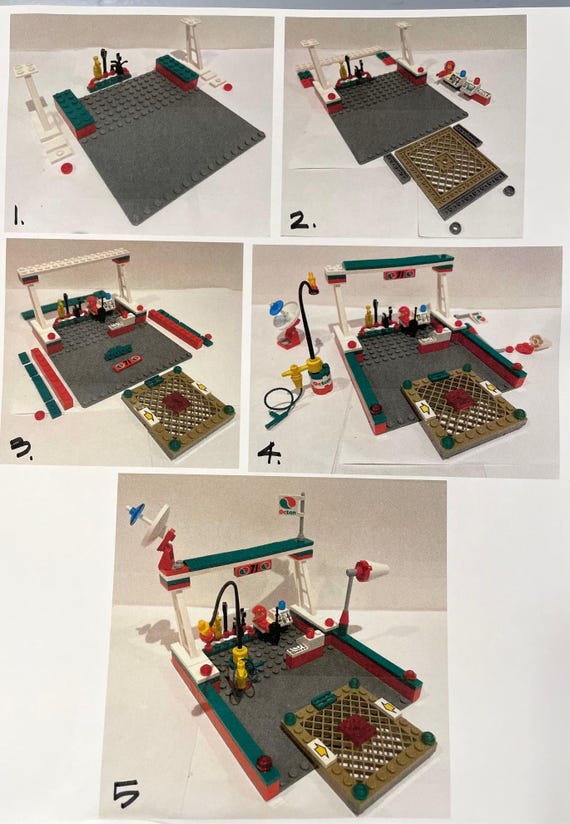 LEGO 6515 Stunt Helicopter With Custom Helipad Fueling Station - Etsy