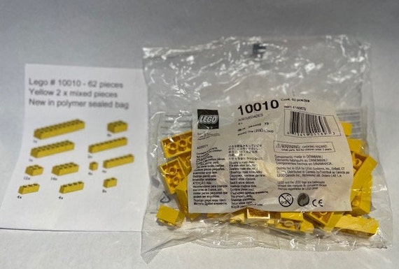 LEGO 10010 Yellow 2X Bricks Mixed
