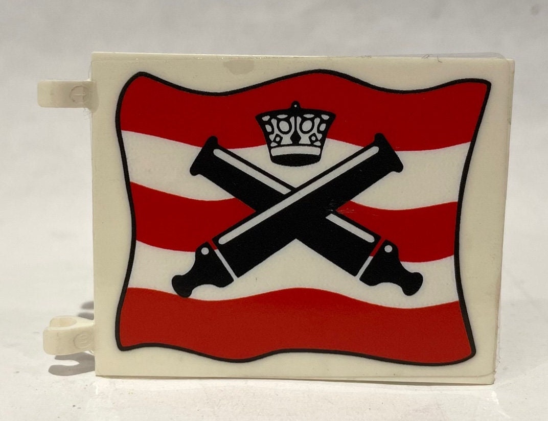 LEGO 6 X 4 White Flags Jolly Roger Imperial Soldiers Crossed Cannons Over Red Stripes See Options Etsy Canada