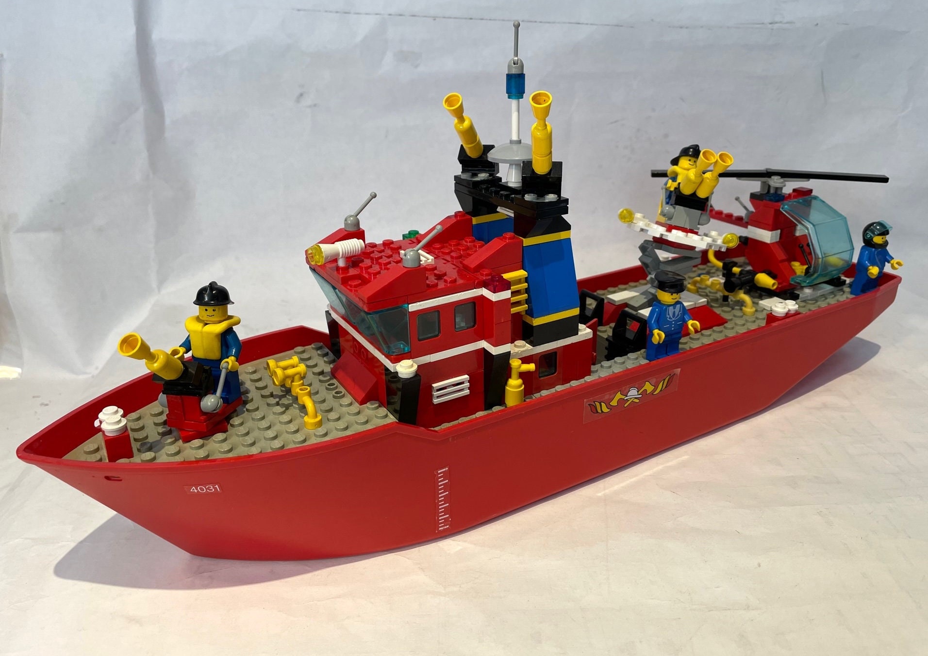 verdiepen Mona Lisa Concurrenten LEGO 4031 Firefighters Boat - Etsy