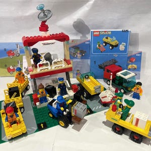 LEGO Custom Special Transport set, LEGOs # 4561 Truck & Crate, #6325 Package Pick-up, #2150 Carts and Forklift