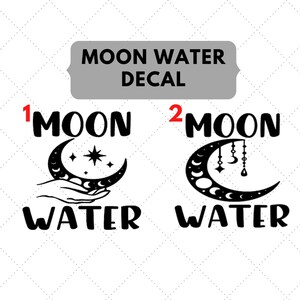 Moon Water Sticker, Moon Water Decal, Moon Water Label