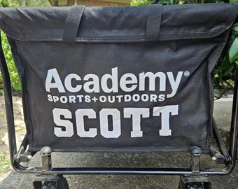 Personalized Wagon Decal: Custom Iron-On HTV Sign for Folding Carts