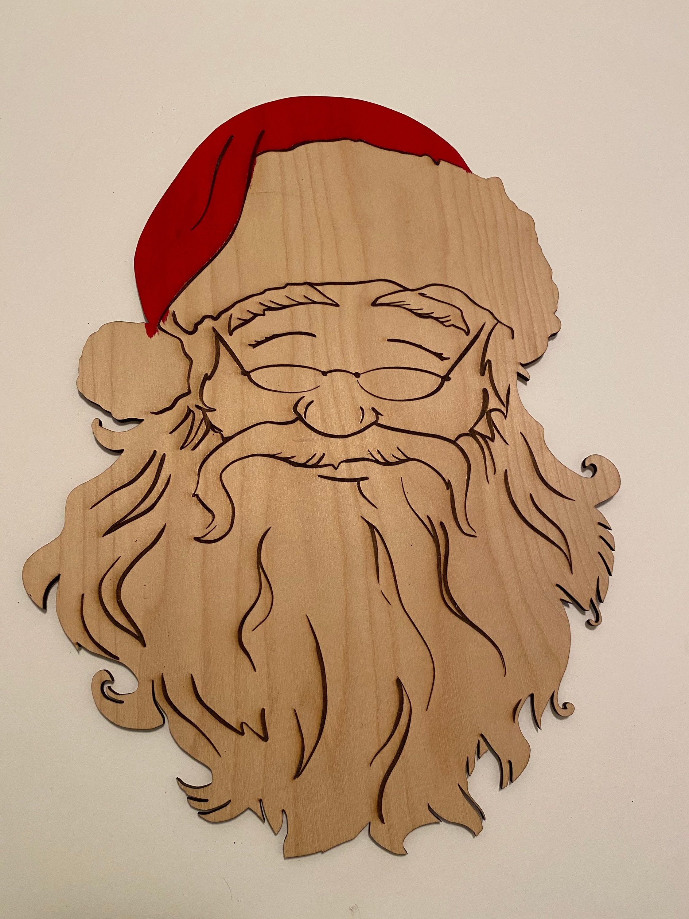 Santa Wall Decor Etsy