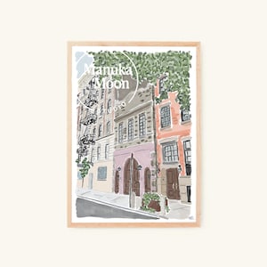 Cornelia Street, Greenwich Village, New York City, États-Unis - impression d'art à partir d'aquarelle d'oeuvres d'art originales (portrait/téléchargement numérique vertical)