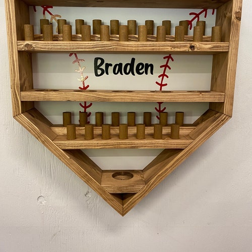 Homeplate Baseball and Ring Display Etsy