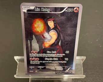 ¡Tarjeta coleccionable de Liu Kang de Mortal Kombat!