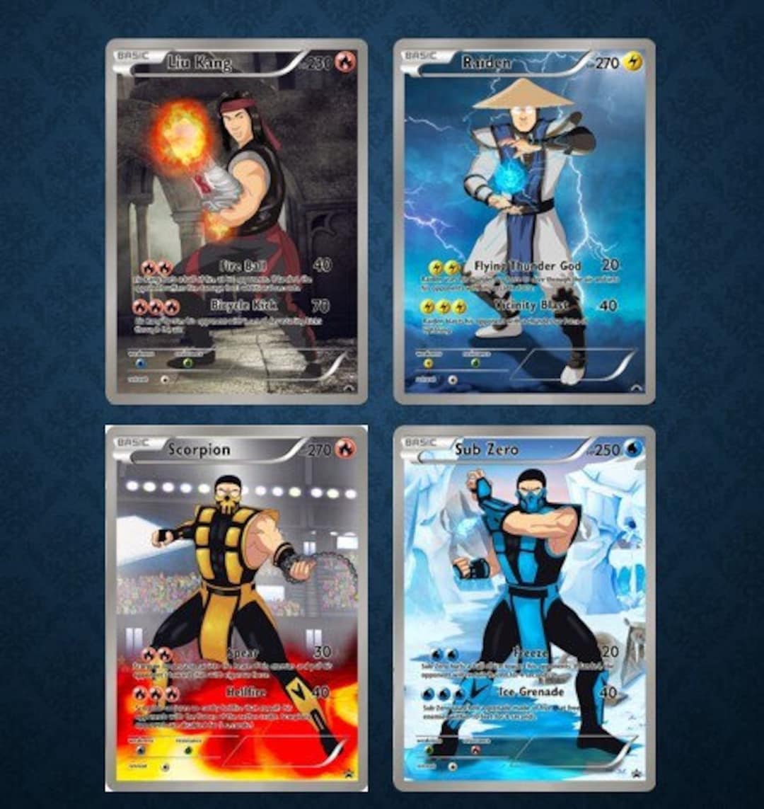 mortal kombat yugioh cards Chibi Deck  Elkoychibi All cards will be carefully packed for safe transit Mortal Kombat Kard Card Game