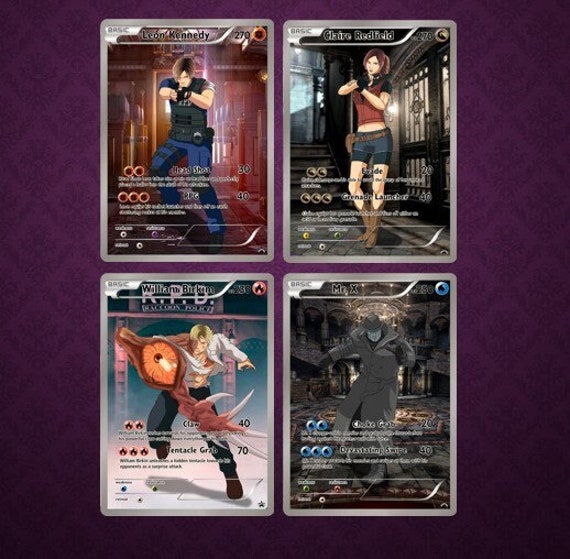 BIOHAZARD RESIDENT EVIL Trading Card トレカ Resident Evil Cards, Custom Cards, Custom Pokemon Card, Pokemon