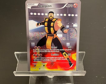 Mortal Kombat Scorpion Card MK Gifts Trading Card