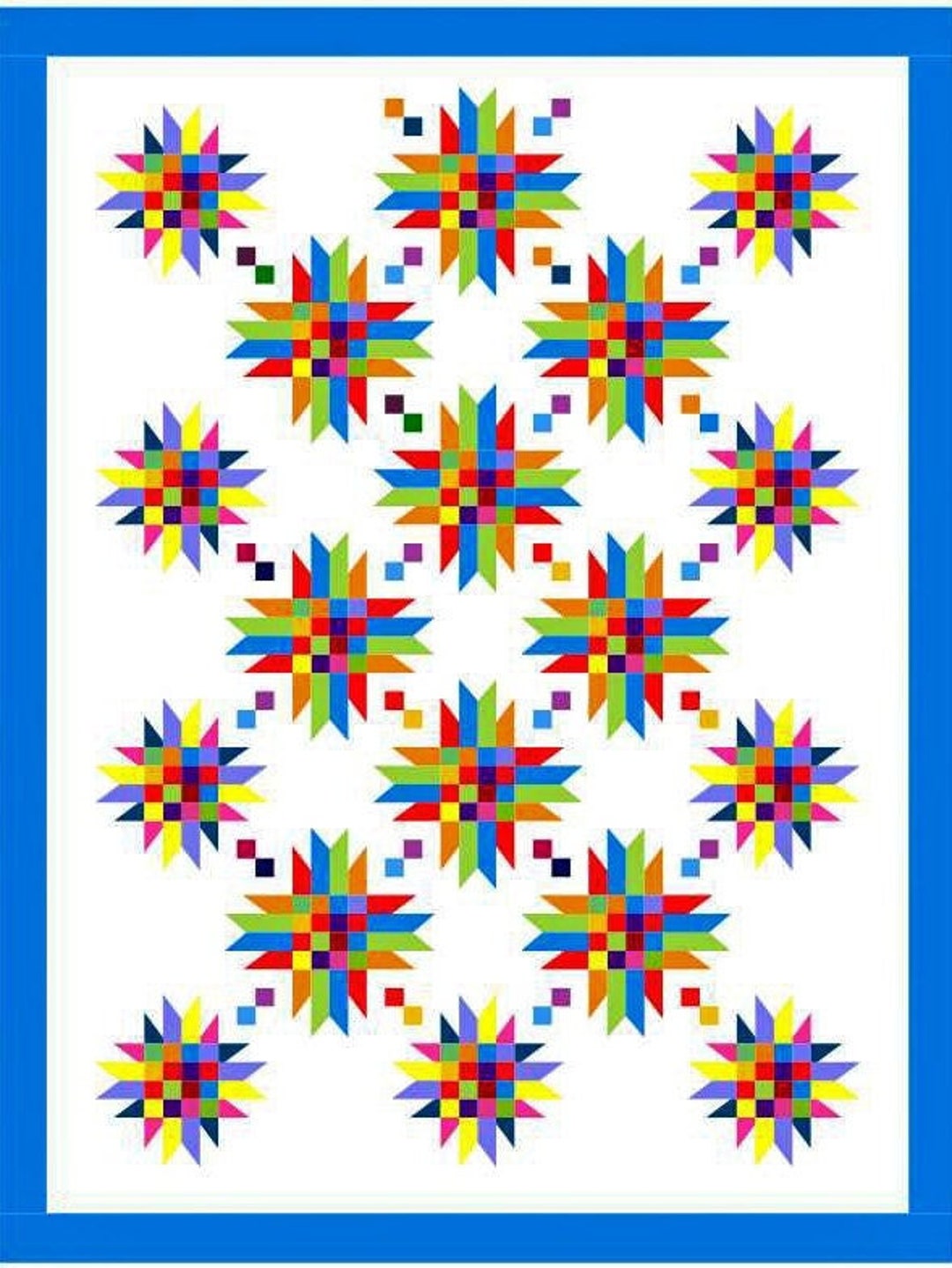 Woven Stars Quilt Pattern by Nancy Mcnally Etsy