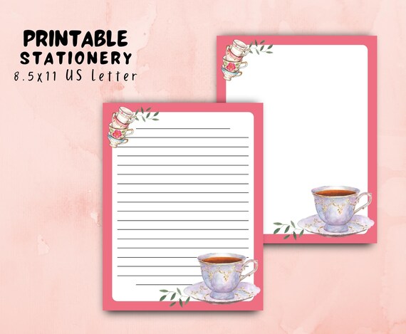 Tea Cup Stationery