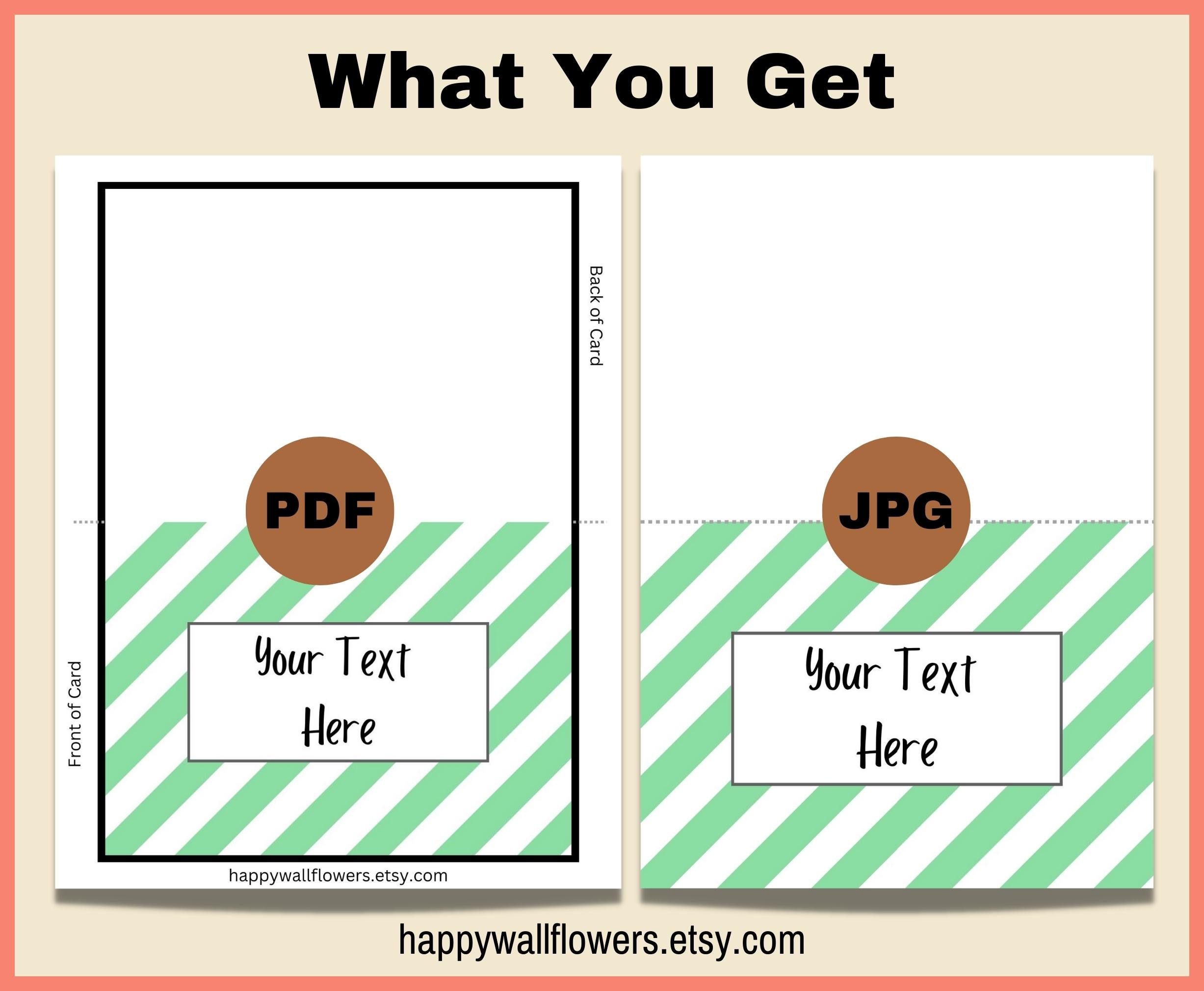 Create Your Own Invitation Custom Printable Greeting Card Personalized ...