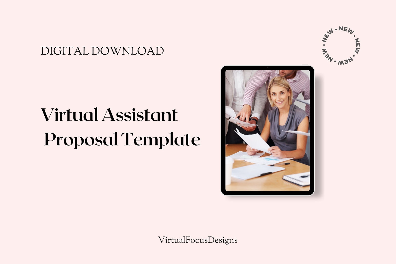virtual-assistant-proposal-template-job-project-proposal-on-etsy