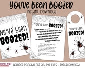 You've Been Boozed Halloween Game: Printable Set (PDF & PNG)