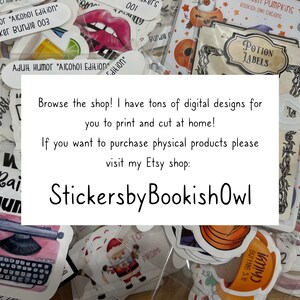Cute Printable Weekly Planner Digital Sticker Sheet, PNG Sticker Sheet ...