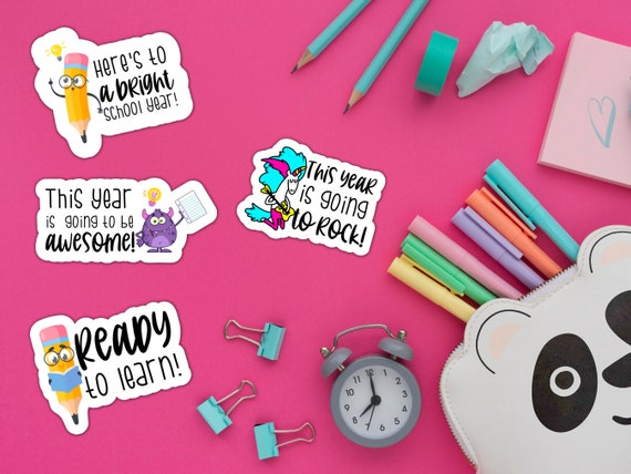 Back to school png  Stationery stickers
