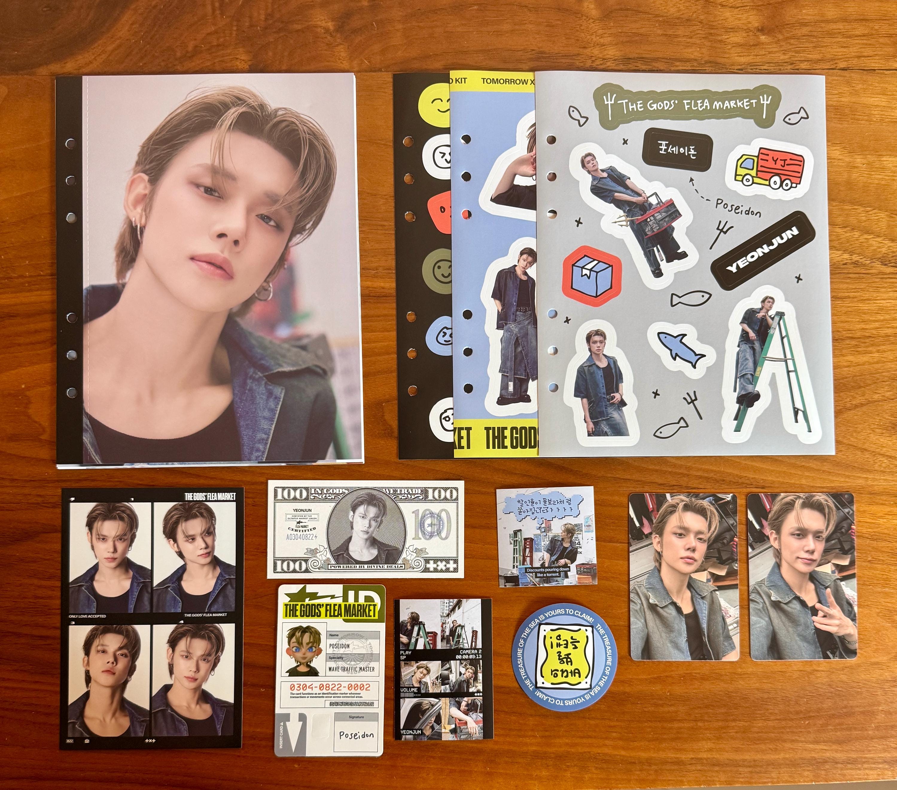 TXT ヨンジュン YEONJUN デジコ 2種セット未開封 落下物おまけつき TXT Yeonjun 2026 Deco Kit the Gods' Flea Market Member Set - Etsy