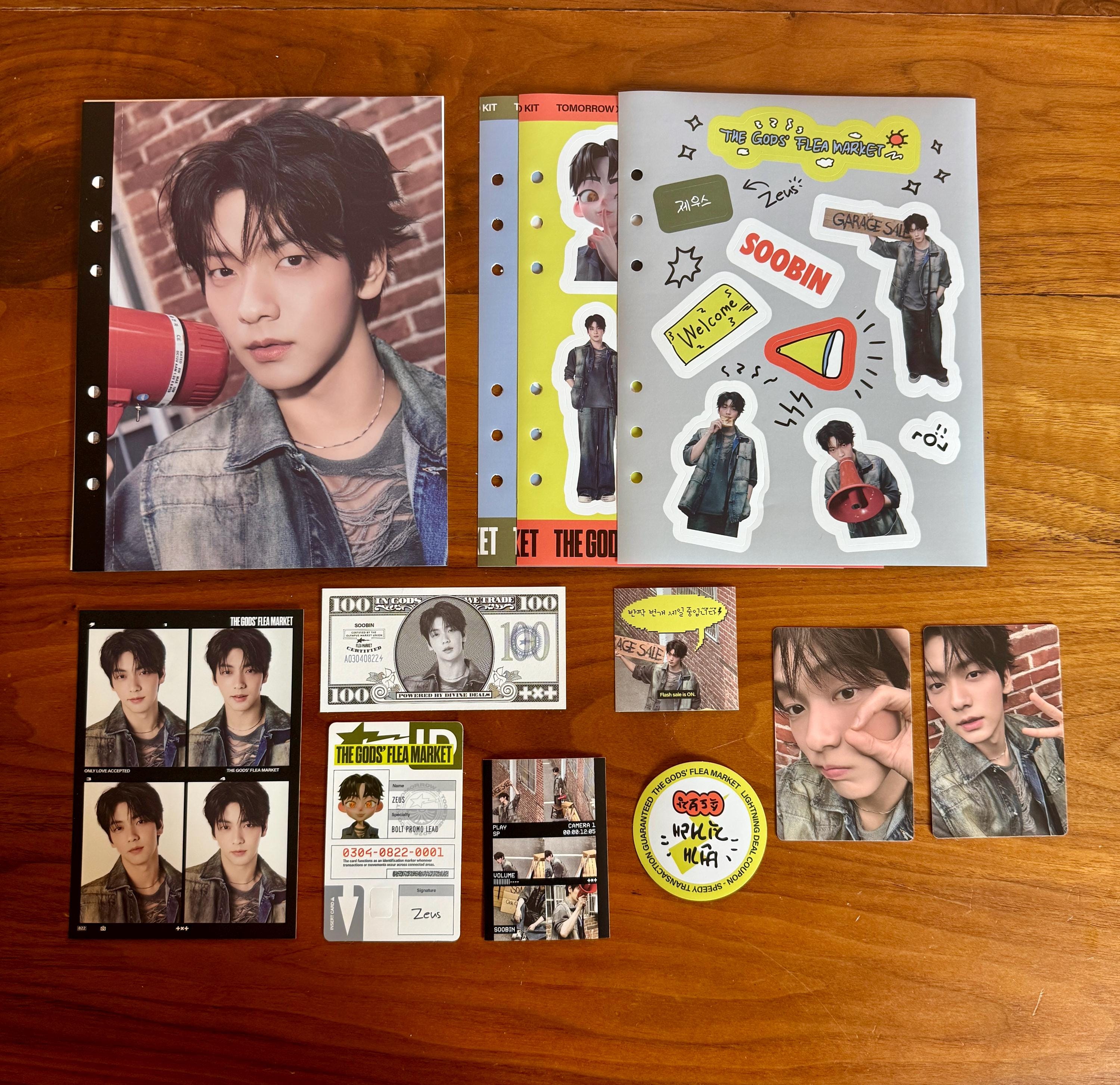 TXT Soobin 2026 Deco Kit the Gods' Flea Market Member Set - Etsy