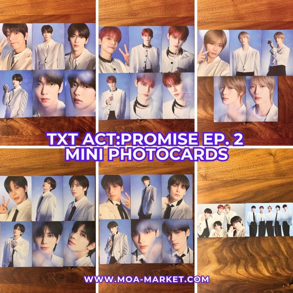 TXT Soobin Act: Promise Ep. 2 Mini Photocards - Etsy