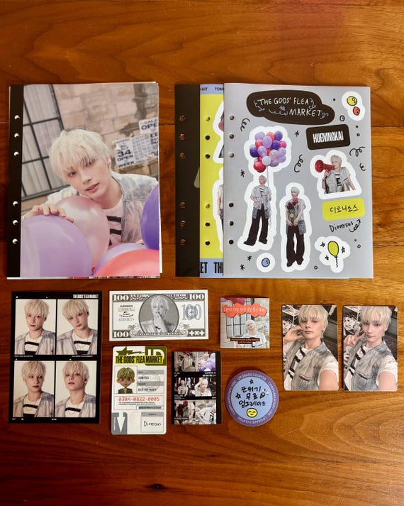 TXT Hueningkai 2026 Deco Kit the Gods' Flea Market Member Set - Etsy