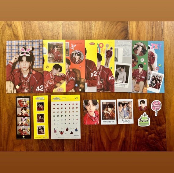 TXT SOOBIN スビン　グッズセット Soobin TXT 2023 Deco Kit Member Set - Etsy