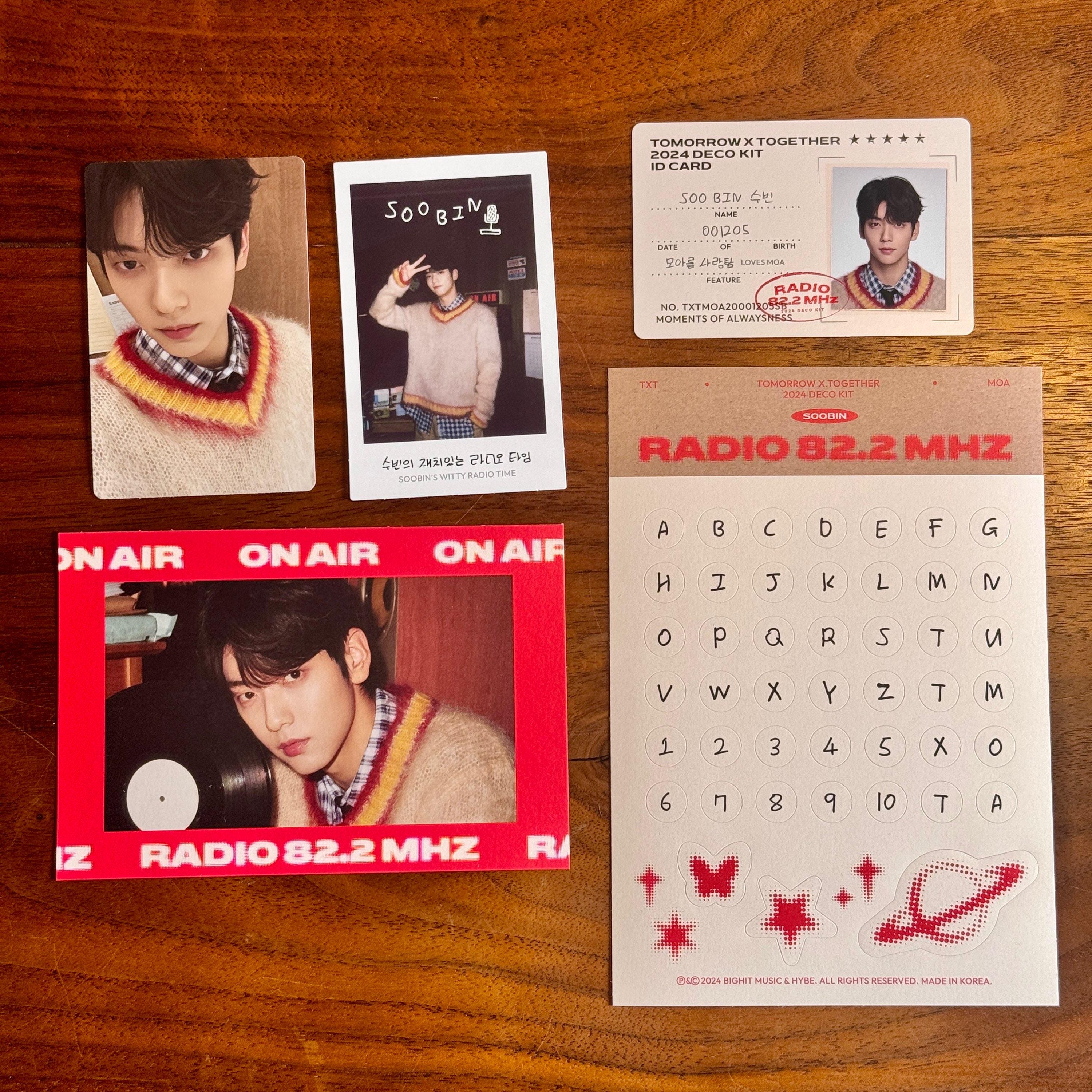Soobin TXT 2024 Deco Kit Member Set - Etsy
