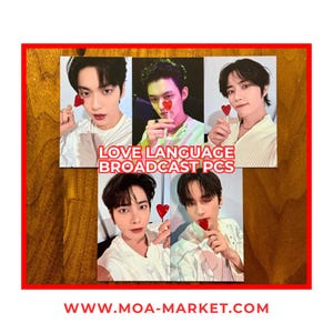 Official TXT Love Language Broadcast Photocards
