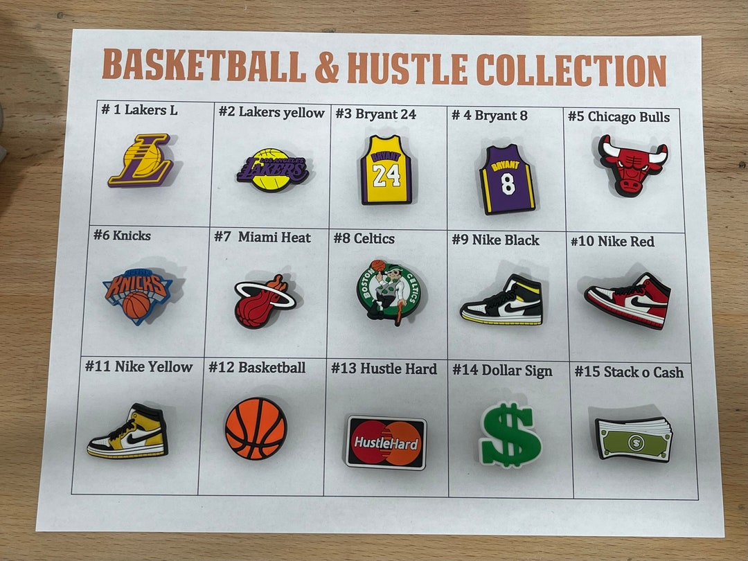 Basketball Croc Charms/ Basketball Jibbitz/ Sandal Charms/ Hustle Hard