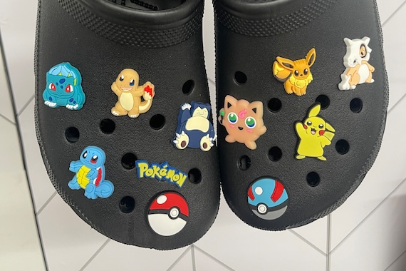 Chaveiro Tipo Crocs Jibbitz Pokemon Fofo De Botão DIY - Escorrega o Preço