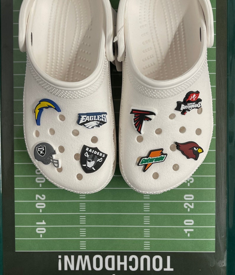 Football Team Croc Charms/ Football Team Gifts/ Gifts for Him/ Etsy