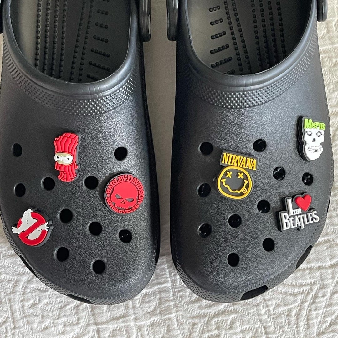 Nirvana Croc Charms/ Misfits/ Harley Davidson/ Ghostbusters/ Beetles