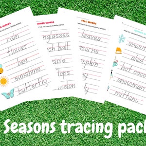 4 Seasons Tracing Pack!