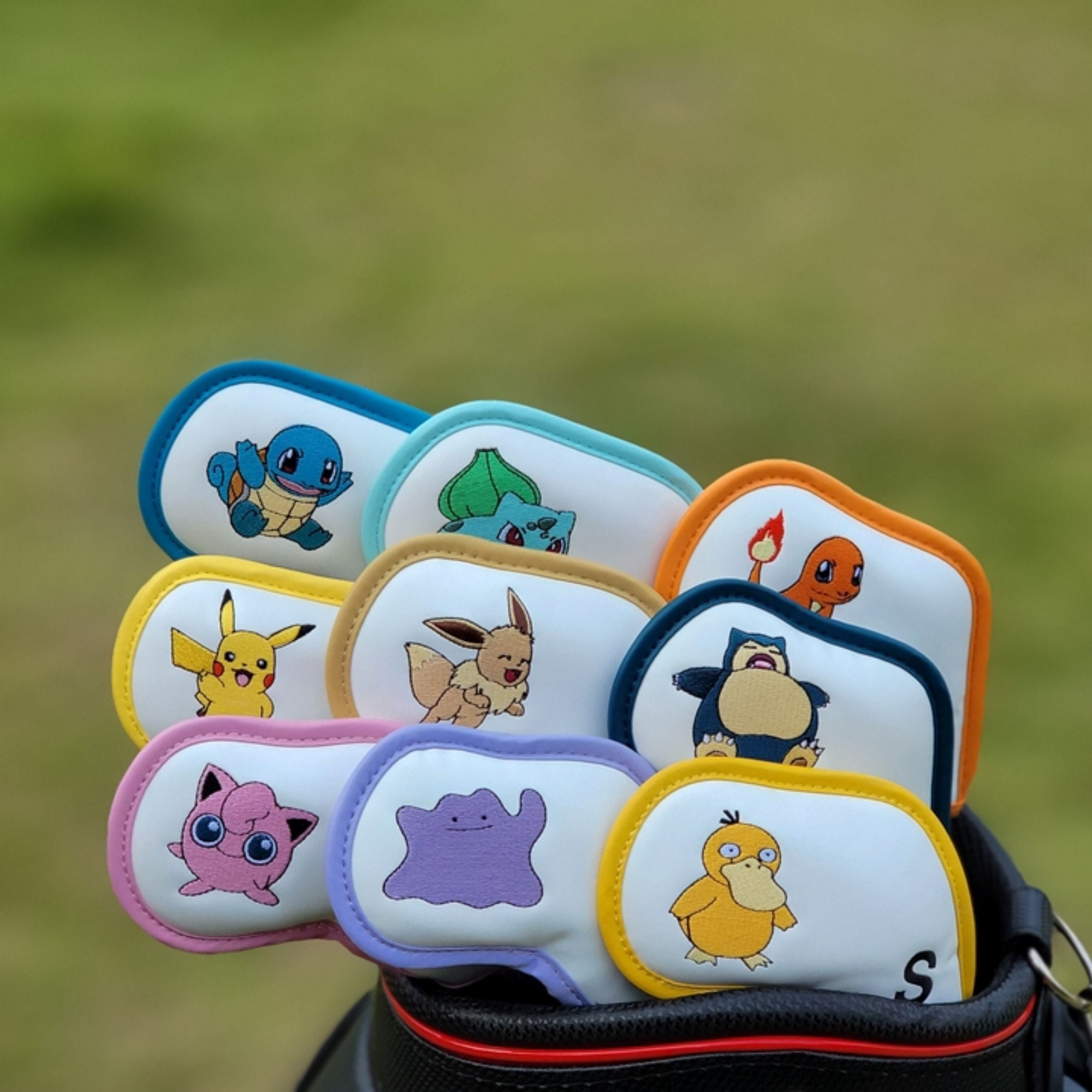 Golf Protective Cover Anime Leather Golf Iron Golf Headcovers