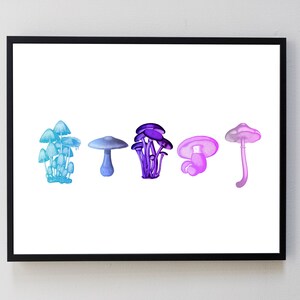 Mushroom Set 1 in Purple