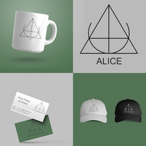 Custom Minimalist Name Logo Design: Tattoo, Business Logo (Digital)