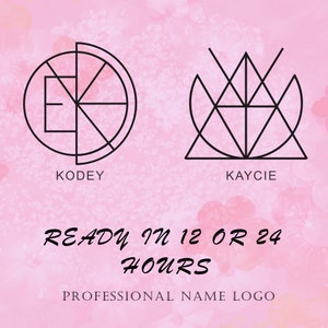 Benutzerdefiniertes Namenslogo für Tattoo, benutzerdefiniertes Namenslogo, Minimalistisches Logo, Namenslogo, Monogrammnamenlogo Digitaler Download, Anfangsbuchstabenlogo TikTok