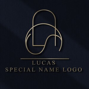 Custom Name Logo Monogram, Letter Logo Design, Tiktok İnstagram ...
