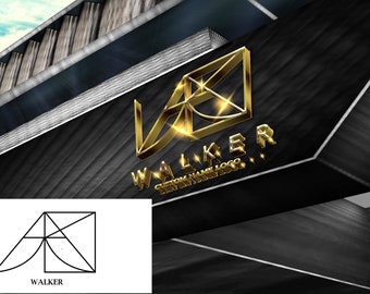 Custom Geometric Logo Design: Business Monogram, Tattoo Logo
