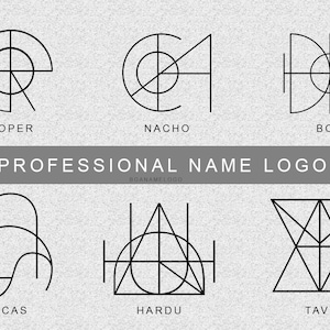 Logotipo com nome personalizado, design de tatuagem minimalista, download de logotipo de letra digital personalizado, download digital