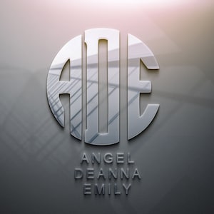 Logotipo do casal | Monograma personalizado do logotipo do nome | Logotipo das iniciais | Design mínimo de tatuagem | Logotipo personalizado | Nome do Instagram do Tiktok | Logotipo de 3 letras