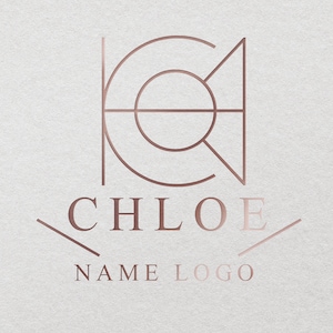 TikTok Minimalist Modern Initials Logo, Overlapping Letters Logo, Name Logo, Logo Gift For Women, Custom Name Logo,Tatto Logo, Modern Logo