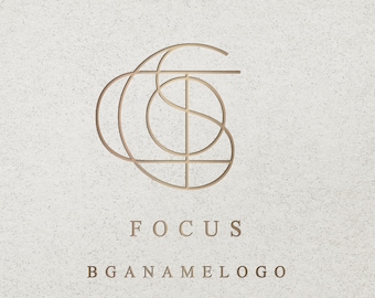 Custom Name Logo Design: Minimalist Monogram (SVG .jpeg)