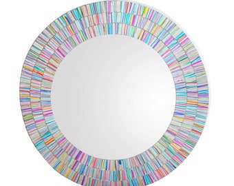 Mosaic Mirror Rainbow Style Size 18''