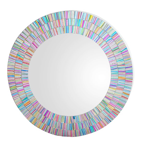 Mosaic Mirror Rainbow Style Size 18''