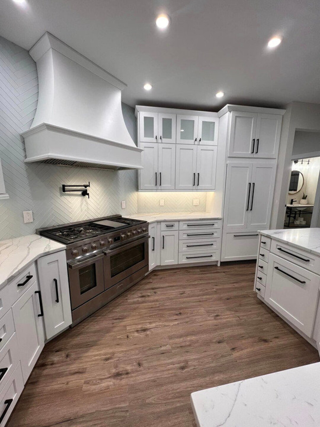 Kitchen Knock Down White Shaker Etsy