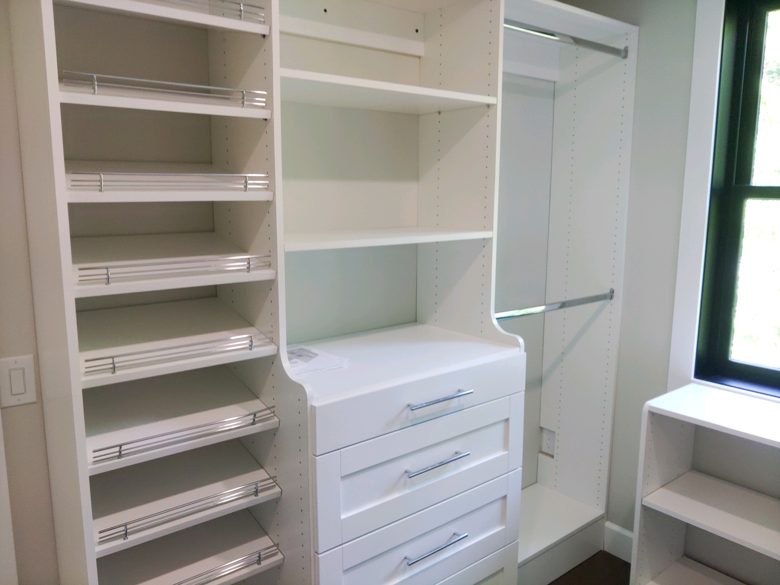 Floor Mount Closet System With Toe Kick, Closet System, Walk in Closet ...